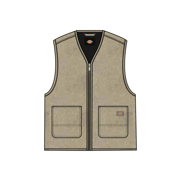 Dickies Canvas Summer Vest Desert Sand