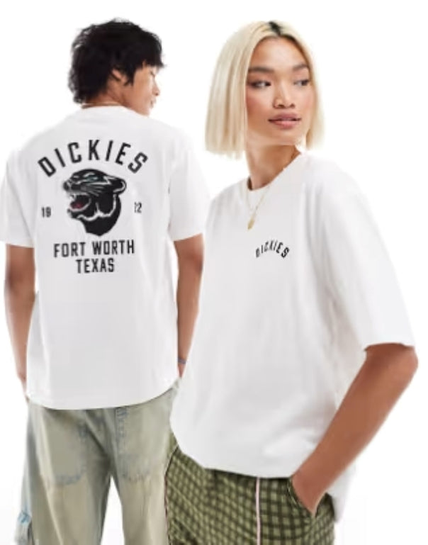 Dickies Panther Kurzarm-T-Shirt Weiß