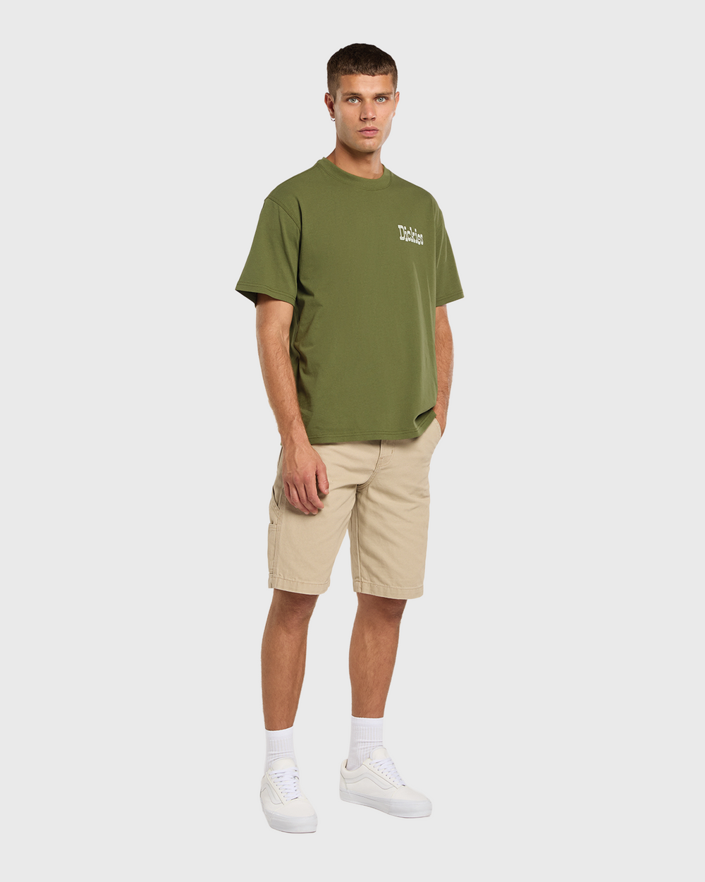 Dickies Canvas Carpenter Short Beige vooraanzicht