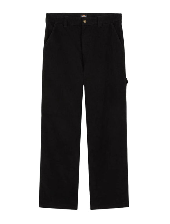 Dickies Pantalon Long Carpenter En Velours Côtelé Noir