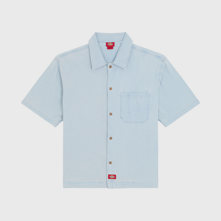 Dickies Denim Shirt SS Lichtblauw vooraanzicht los