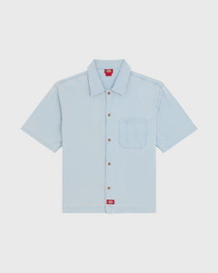 Dickies Denim Shirt SS Lichtblauw vooraanzicht los