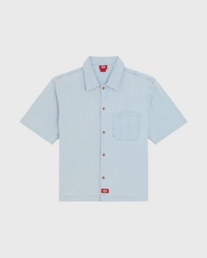 Dickies Denim Shirt SS Lichtblauw vooraanzicht los