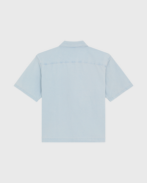 Dickies Denim Shirt SS Lichtblauw achterkant rug los