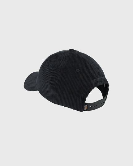 Dickies Hardwick Cap Corduroy Zwart achteraanzicht