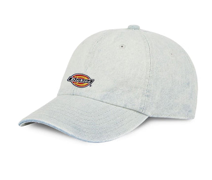 Dickies-Hardwick-Denim-6-Panel-Baseballcap-Light-blue-Visor-To-The-Left