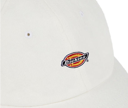 Dickies-Hardwick-Denim-6-Panel-Baseballcap-White-Close-Up