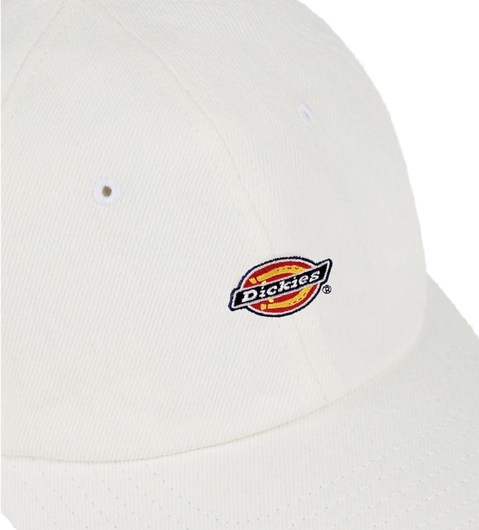 Dickies-Hardwick-Denim-6-Panel-Baseballcap-White-Close-Up