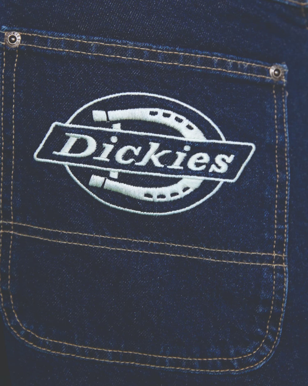 Dickies Hilham Denim Donkerblauw  achteraanzicht