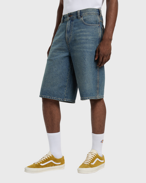 Dickies Loose Short J Khaki Blauw zijkant