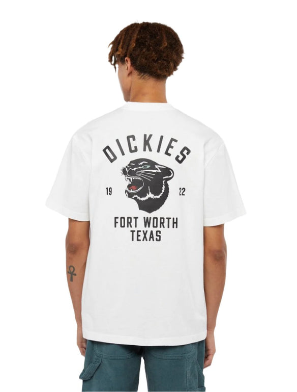 Dickies Panther Kurzarm-T-Shirt Weiß