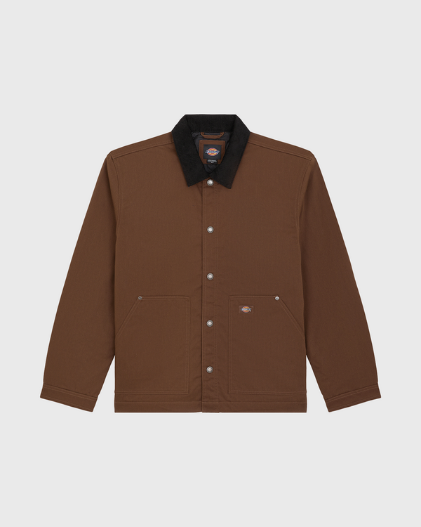 Dickies Union Barn Jacket Bruin vooraanzicht los