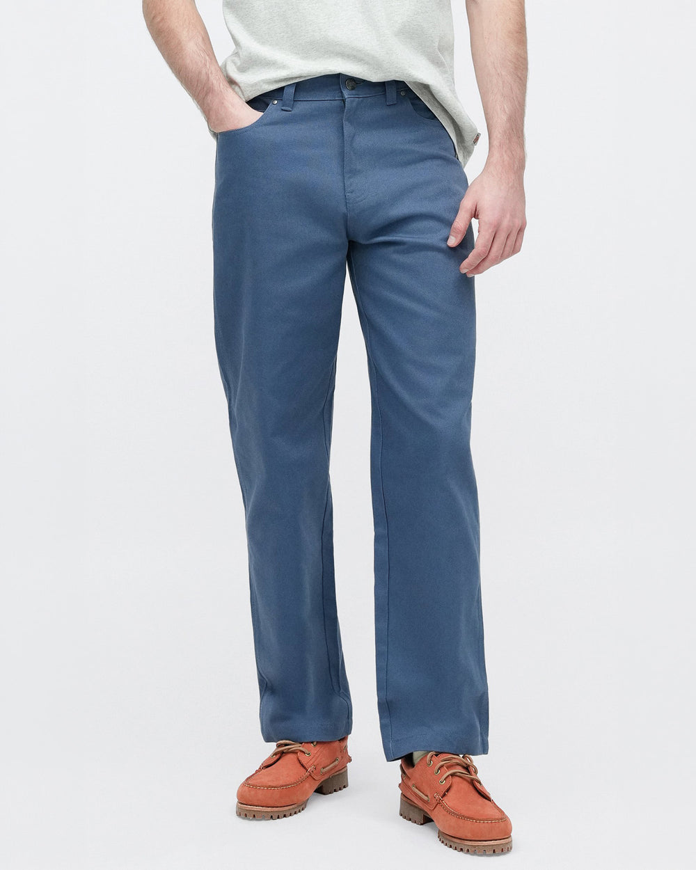 Dickies Wellsville Loose Tapered Twill Pants Indigo voorkant onderkant
