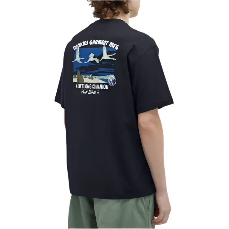 Dickies Companion T-Shirt Zwart op model achterkant