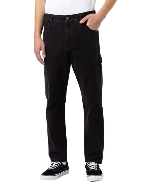 Dickies Duck Carpenter Lange Broek Zwart Voorkant model