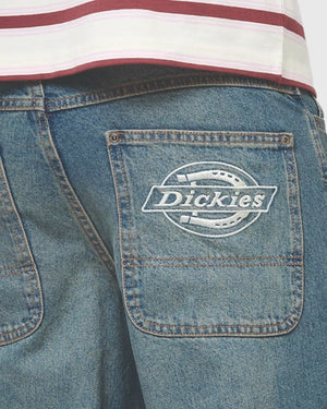 Dickies Hilham Denim Khaki cu logo