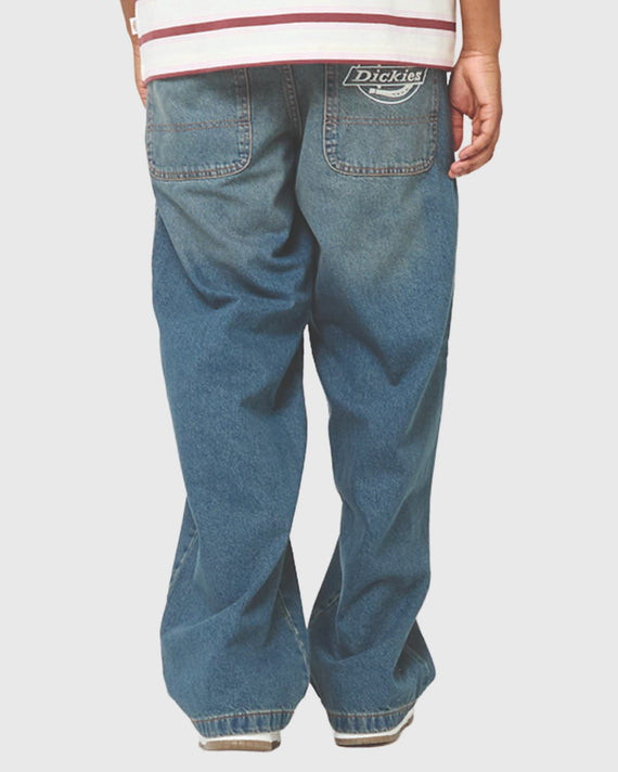 Dickies Hilham Denim Khaki achteraanzicht