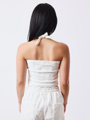 Project X Paris Dames Top Court Flora achterkant model rug 