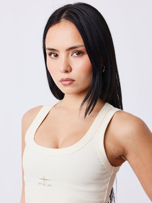 Project X Paris Dames Tank-Top Beige 