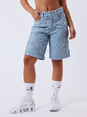 Project X Paris Dames Denim Short Cloudy alleen short