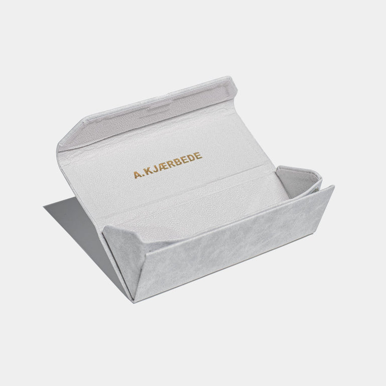 A.Kjærbede Fold Case Grey - open, met verpakking