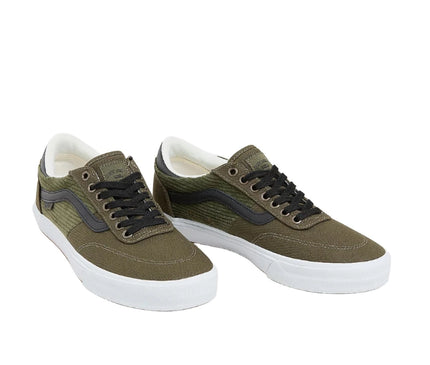 Vans-Gillbert-Crockett-Corduroy-Olive-Black-Two-Shoes-Front