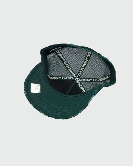 Goorin Duck Camo Trucker Cap Groen binnenaanzicht
