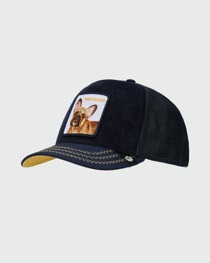 Goorin High Class Corduroy Cap Navy zij