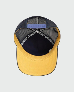 Goorin High Class Corduroy Cap Navy binnen