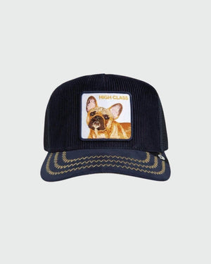 Goorin High Class Corduroy Cap Navy voor