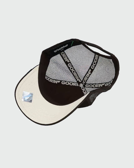 Goorin Prick Trucker Cap Bruin binnenaanzicht