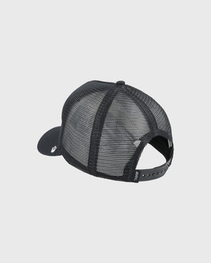 Goorin The Lone Wolf Trucker Cap Zwart achterzijde trucker materiaal