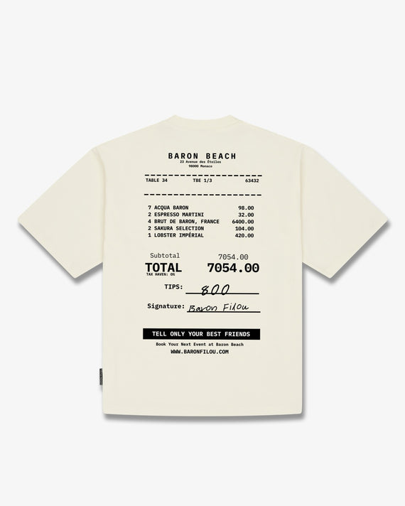T-shirt crème Baron Filou Backprint Baron Beach Bill
