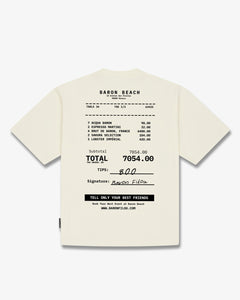 Baron Filou Backprint Baron Beach Bill T-Shirt Crème