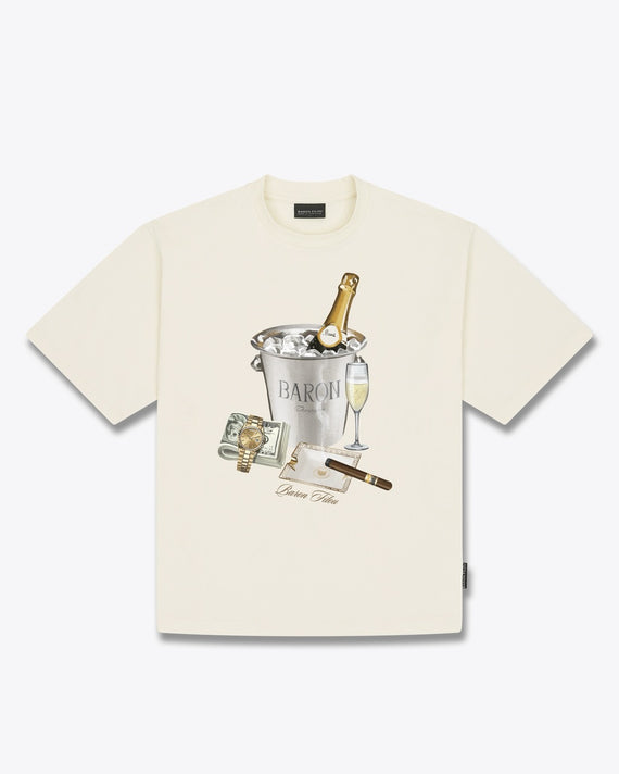 T-shirt crème Baron Filou Backprint Baron Beach Bill