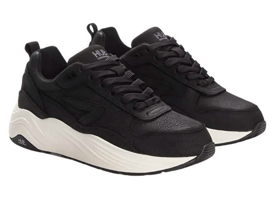 HUB Glide-W N42 Sneaker Dames Zwart Paar Boven/Zij aanzicht