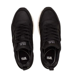 HUB Glide-W N42 Sneaker Dames Zwart Paar Boven aanzicht center