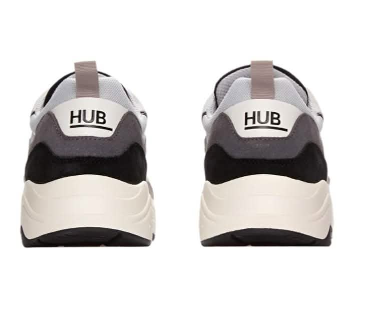HUB Glide Sneaker Heren Grijs Buiten aanzicht