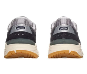 HUB Grid Heren Sneaker Cement achterzijde