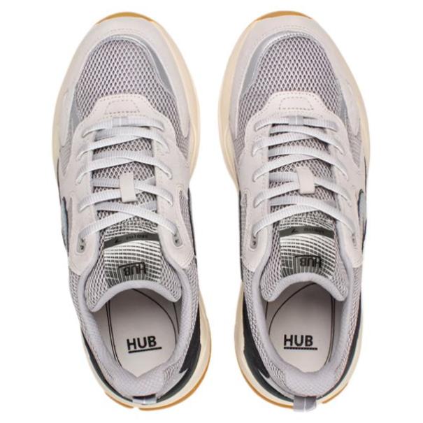 HUB Grid Heren Sneaker Cement bovenzicht