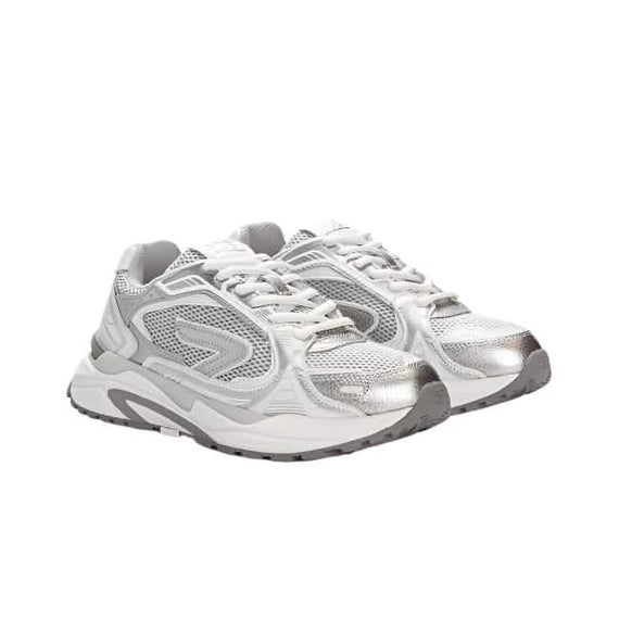 HUB Slam Ice/White/Silver in een paar van de zijkant