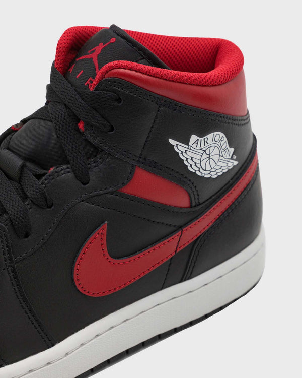 Air Jordan 1 Mid Schoen Bred