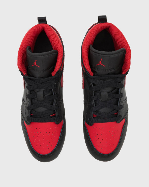 Air Jordan 1 Mid Schoen Bred (GS)