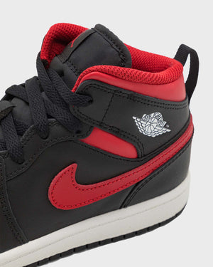 Air Jordan 1 Mid Schoen Bred (GS)