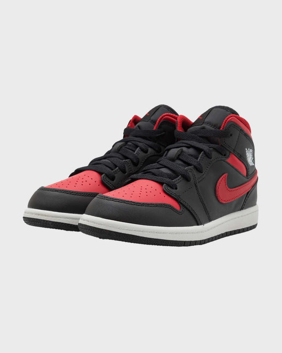 Air Jordan 1 Mid Schoen Bred (GS)
