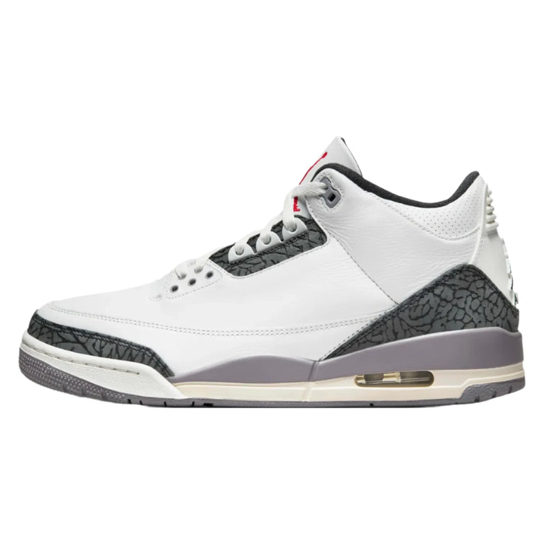 Jordan 3 Zijkant Cement Grey