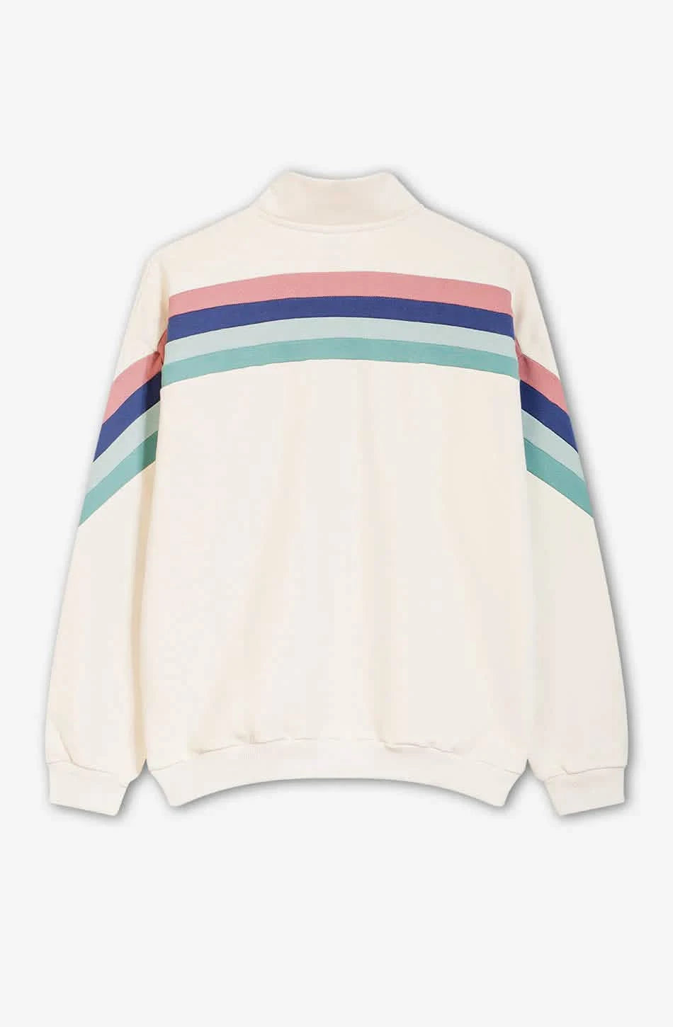 Kaotiko Walker Zip Bone Sweatshirt Off White Burned Sports