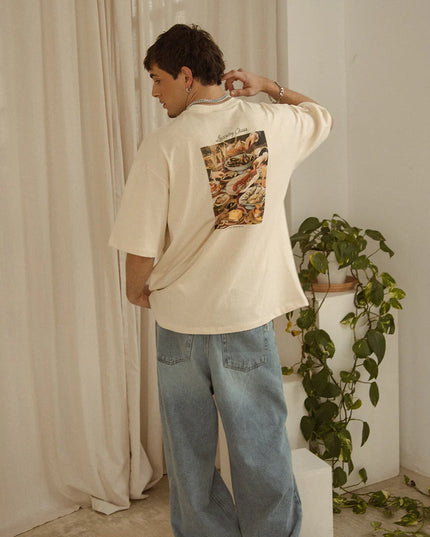 Kaotiko Luxury Chaos T-shirt Beige