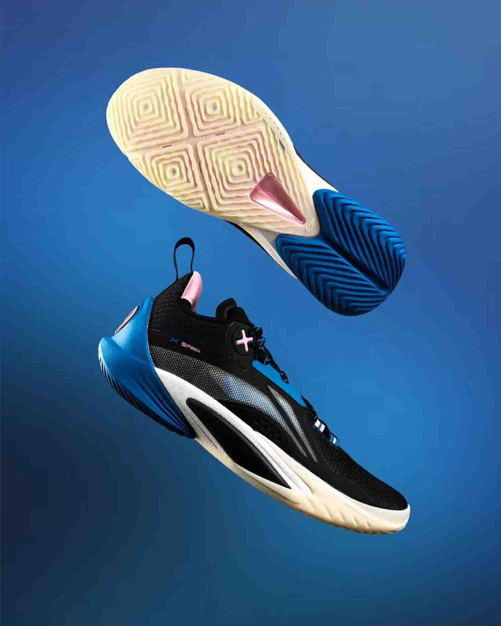 Li-Ning Speed X Basketbalschoen Zwart