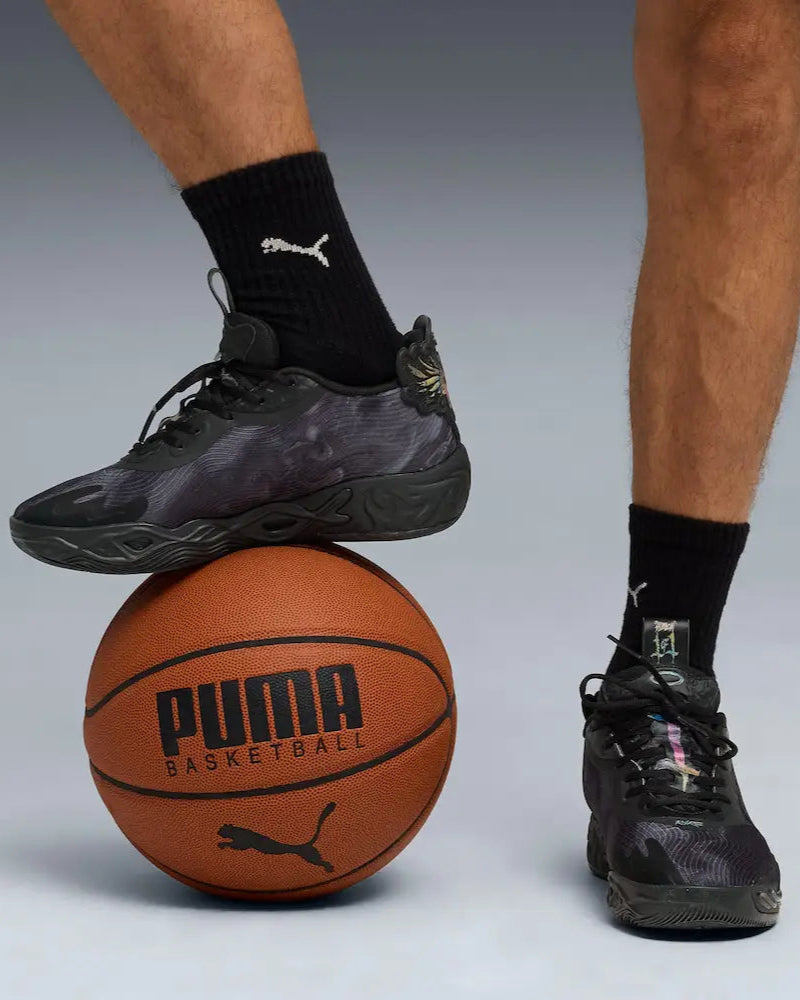 Puma MB.04 Team LaMelo Ball Basketbalschoen Zwart